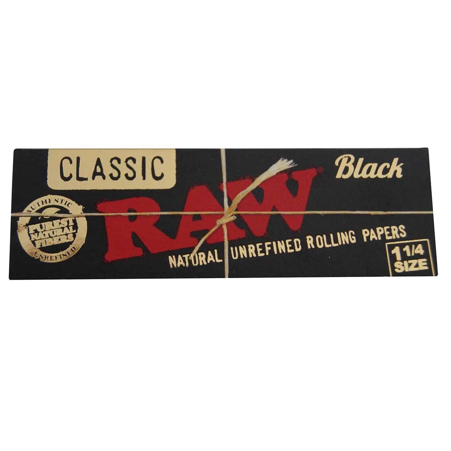 RAW Black Papers 1 1/4 Size RAW